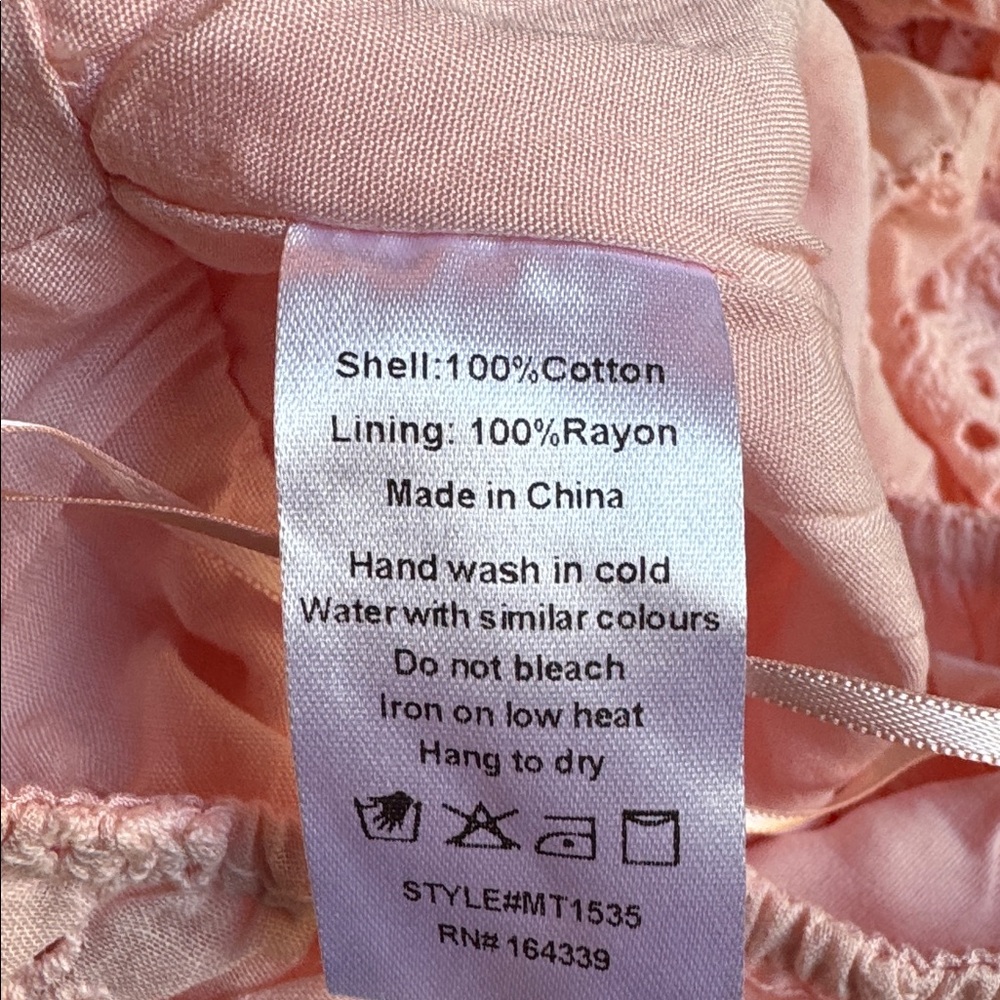 Petal & Pup Light Pink Ruffle tiered eyelet tank top NWT size XL - Picture 9 of 9